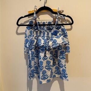 Almirah 2pc Smocked Floral Tank and Short set size 10-12 (girls)